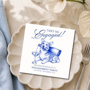 Servilleta De Papel Elegante servilletas personalizadas de compromiso