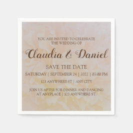 Servilleta De Papel Elegante simple peonía floral polvorienta fiesta d