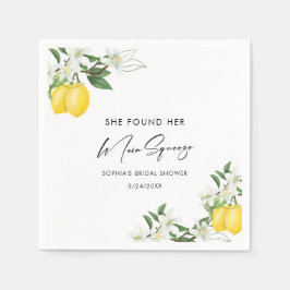 Servilleta De Papel Elegante Squeeze Bridal Shower Napkins