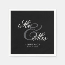 Elegante Sr. Minimal y Sra. Boda
