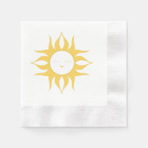 Elegante Sun Design Paper Napkin