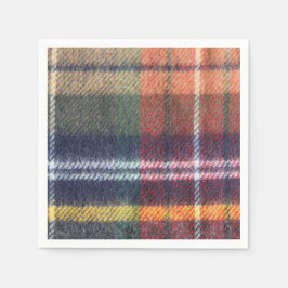 Servilleta De Papel Elegante Tartan Paper Napkin