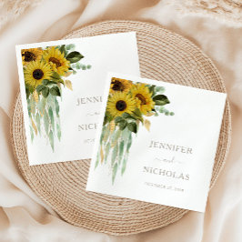 Servilleta De Papel Elegante Taupe Boda Napkins