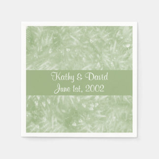 Servilleta De Papel Elegante verde (Boda)