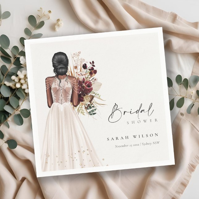 Servilleta De Papel Elegante vestido de novia blanco boho regalo de De (Subido por el creador)