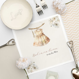 Servilleta De Papel Elegante Vintage Wildflowers Gitl Baby Shower