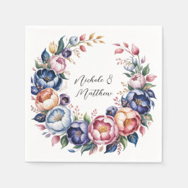 Servilleta De Papel Elegante Vocación Floral Para Boda