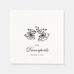 Servilleta De Papel Elegante y caprichoso Boda de novias