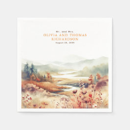 Servilleta De Papel Elegante y Delicada Naturaleza de Caída