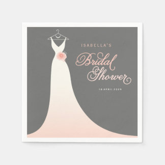 Servilleta De Papel Elegante y elegante Fiesta de ducha con traje de n