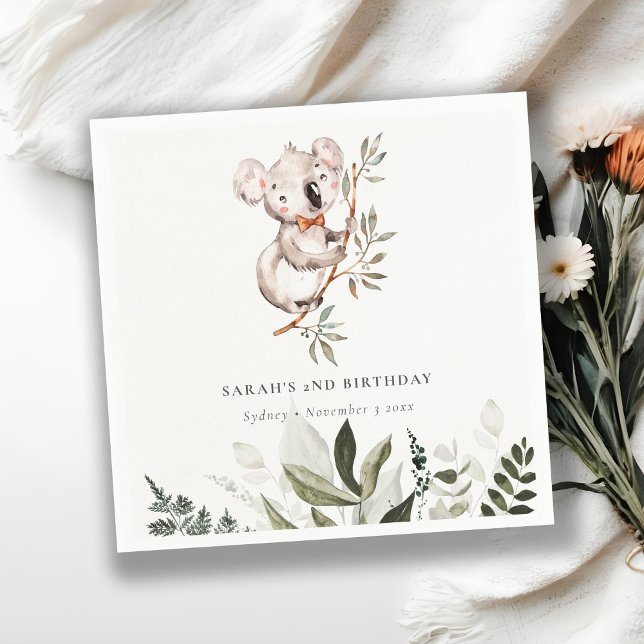 Servilleta De Papel Elegante y elegante follaje de Koala cualquier cum (Subido por el creador)