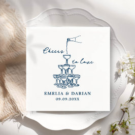 Servilleta De Papel Elegante y moderno ánimo para amar al Boda Minimal