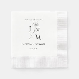 Servilleta De Papel Elegante y moderno Boda Cocktail Paper Napkin