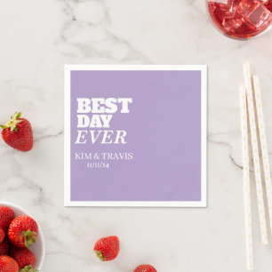 Servilleta De Papel Elegante y moderno nombre personalizado mejor día