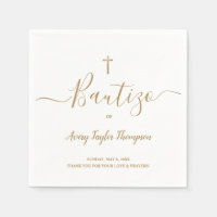 Elegante y personalizada Cruz de Oro Bautizo españ