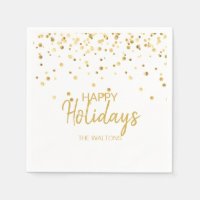 Elegante y personalizado Confeti de oro Felices Fi