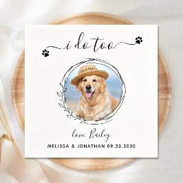 Servilleta De Papel Elegante, yo también lo hago Personalizado Mascota