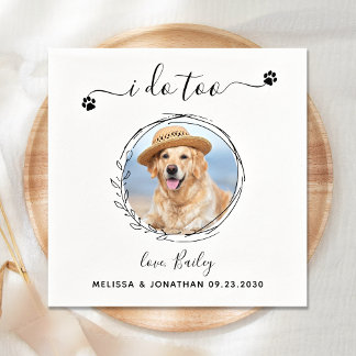 Servilleta De Papel Elegante, yo también lo hago Personalizado Mascota
