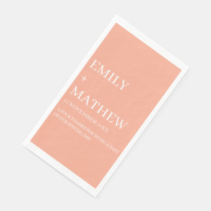 SERVILLETA DE PAPEL ELEGANTES BODAS CLÁSICAS MODERNAS PERSONALIZADAS C