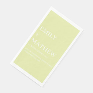 SERVILLETA DE PAPEL ELEGANTES BODAS CLÁSICAS MODERNAS PERSONALIZADAS C