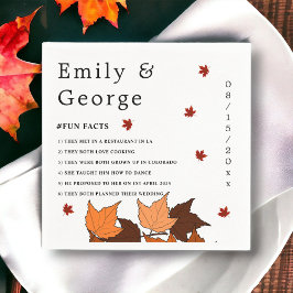 Servilleta De Papel Elegantes hojas románticas caen Boda de hechos div