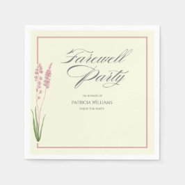 Servilleta De Papel Elegantes mujeres Pastel Wildflower Fiesta de desp