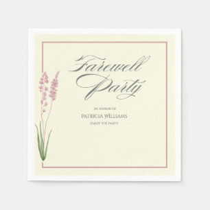 Servilleta De Papel Elegantes mujeres Pastel Wildflower Fiesta de desp