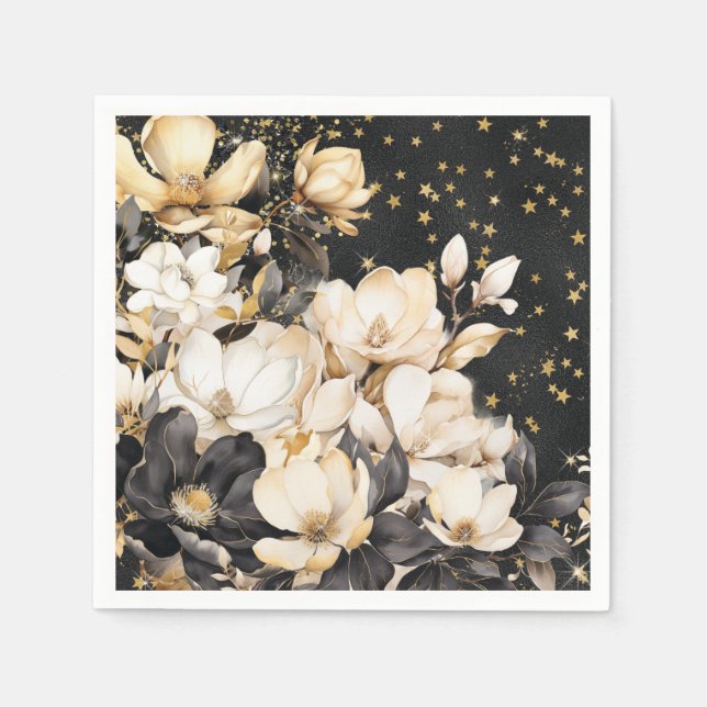 Servilleta De Papel Elegantes Navidades Fiestas Napkins (Anverso)