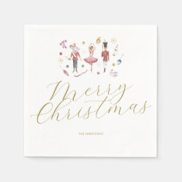 Servilleta De Papel Elegantes Navidades minimalistas El feriado de los