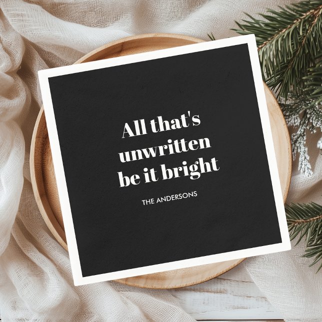 Servilleta De Papel Elegantes Navidades negros | Vacaciones clásicas (Subido por el creador)