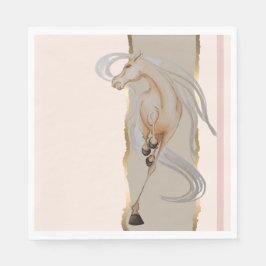 Servilleta De Papel Elegantes Serviette mit edlem Pferdemotiv 