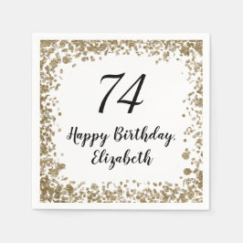 Servilleta De Papel Elegantes servilletas De Cumpleaños 74 Con Secuenc