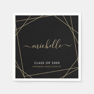 Servilleta De Papel Elegantes servilletas de graduación de código de