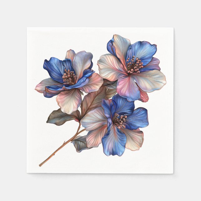 Servilleta De Papel Elegantes servilletas florales (Anverso)
