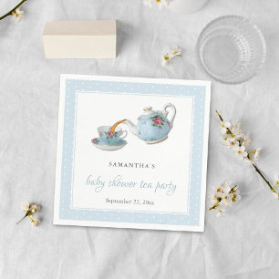 Servilleta De Papel Elegantes teacups Baby Shower Tea Fiesta