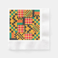 Elegantes toallas africanas de papel de diseño de 