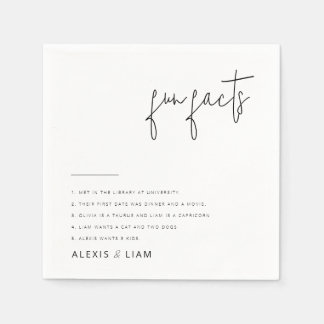 Servilleta De Papel Elegantes toallas Bodas en blanco y negro