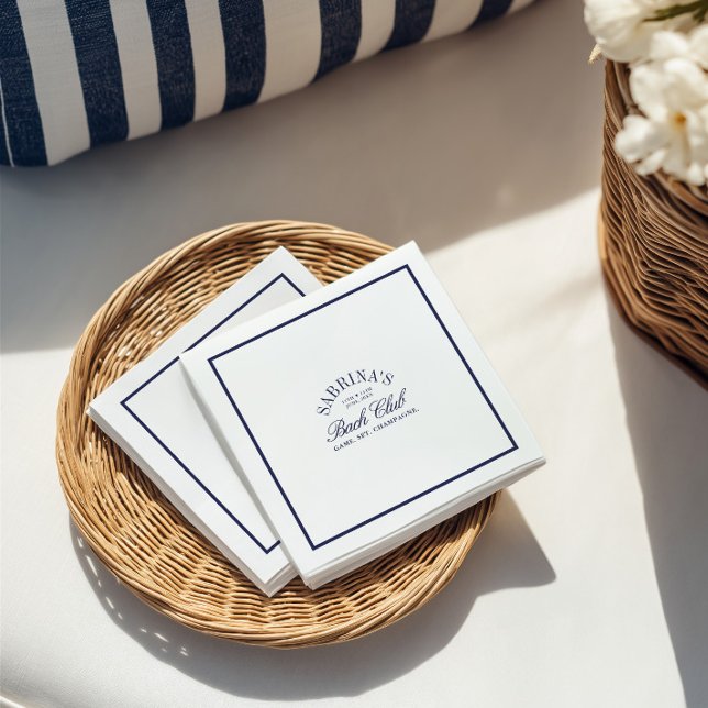 Servilleta De Papel Elegantes toallas de papel de soltero de Country C (Elegant Country Club Bachelorette Paper Napkins)