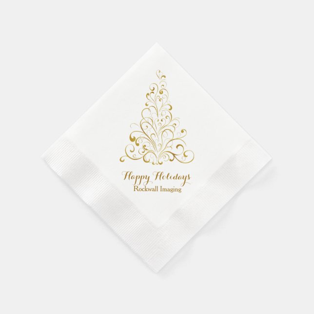 Servilleta De Papel Elegantes toallas de vacaciones corporativas con á (Borde)