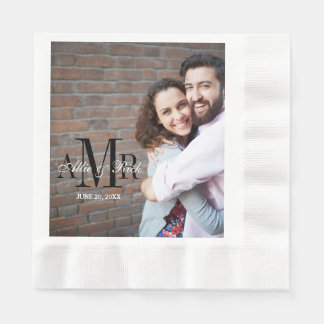 Servilleta De Papel Elegantes Tres Iniciales FotoBodas Papeles