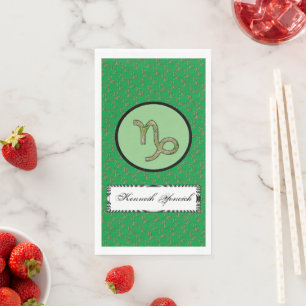 Servilleta De Papel Elemento de símbolo Zodiac de Capricorn por Kennet