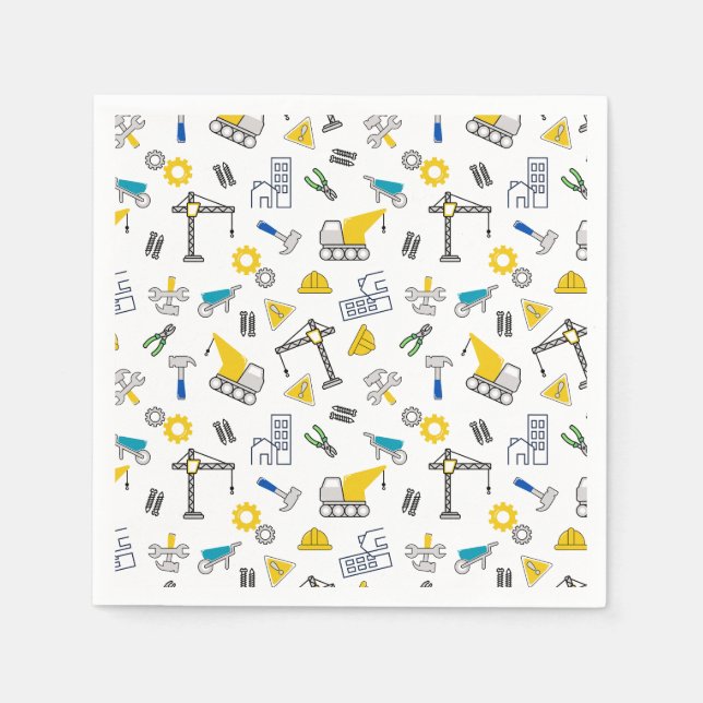 Servilleta De Papel Elementos de construcción (Anverso)