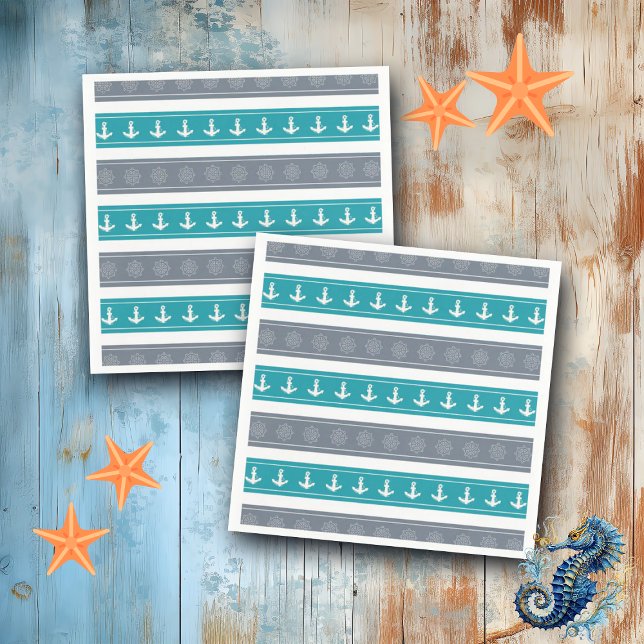 Servilleta De Papel Elementos del barco de patrón nautico (Subido por el creador)