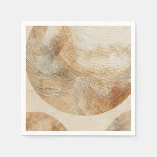 Servilleta De Papel Elementos Naturales Neutrales Airy Bohemian Boho