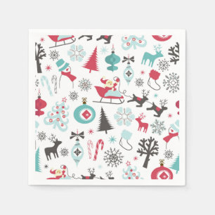 Servilleta De Papel Elementos navidades