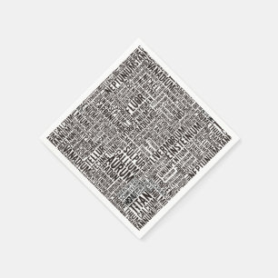 Servilleta De Papel Elementos Químicos