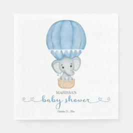 Servilleta De Papel Elephant Baby Boy Shower