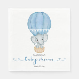 Servilleta De Papel Elephant Baby Boy Shower