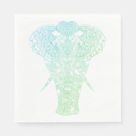 Servilleta De Papel Elephant Napkin Aura Verde