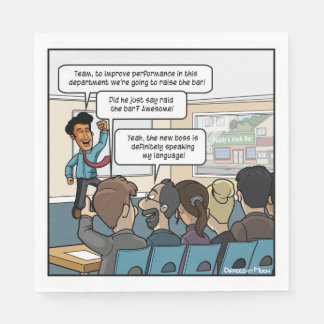 Servilleta De Papel Elevar las servilletas Fiestas divertidas del bar